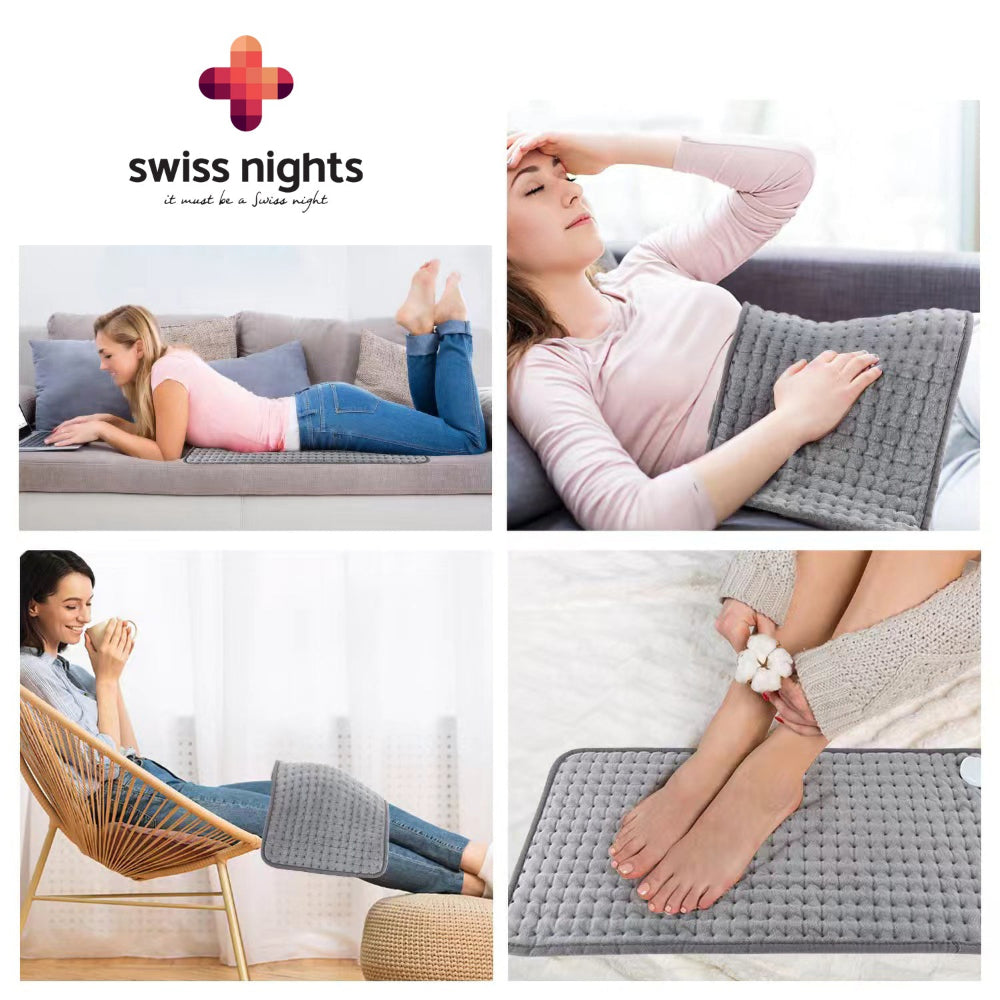 Swiss Night Elektrisch Warmtekussen - Grijs