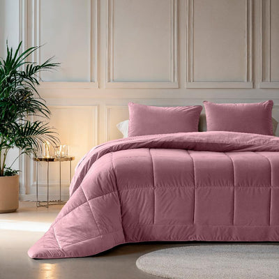 Lazy velvet Dekbed - Oud Roze - Dekbed en Overtrek in-1