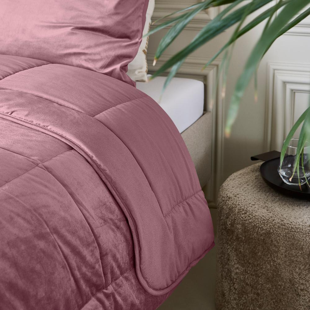 Lazy velvet Dekbed - Oud Roze - Dekbed en Overtrek in-1