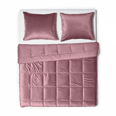 Lazy velvet Dekbed - Oud Roze - Dekbed en Overtrek in-1