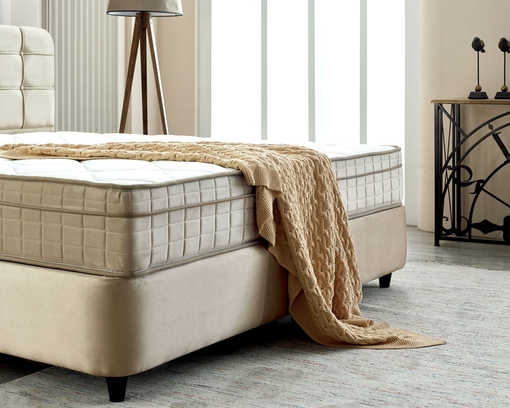 Marrakech Boxspring met opbergruimte - Velvet Beige