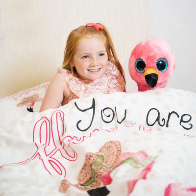 You Are Flamazing Kinder Dekbedovertrek - Roze